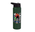 Sonic the Hedgehog - In the Zone - Dr. Eggman Stainless Steel Insulated Water Bottle - color: Dark Green