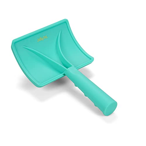 Jelly Pet Universal Slicker Brush for Dogs, Grooming Brush, Remove Tangles and Dead Undercoat, Tuffer Than Tangles, Doodle Huskie Sheep Dog Golden Retriever German Shepherd, Firm Pins, Teal, Large - color: Teal, size: Large (3 in x 4 in) - Pins (Firm)
