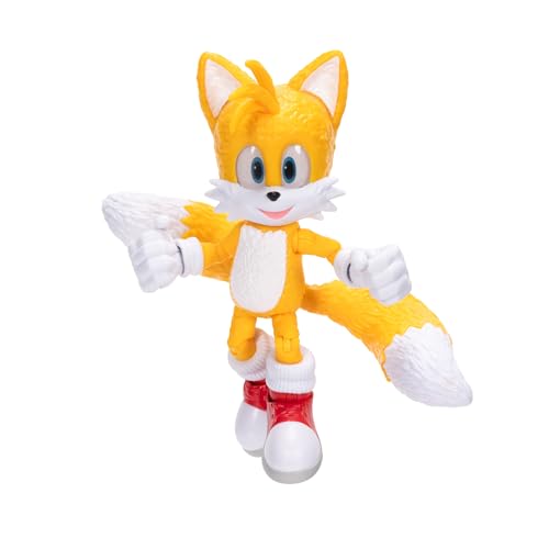 Sonic 3 Movie Action Figures 5-Inch Tails Collector Toy Figure, Highly Articulated for Boys Girls - Officially Licensed Sonic The Hedgehog 3 Movie Product | Sonic The Hedgehog Movie 5 Inch Action Figure Wave 1 - Tails - color: Tails