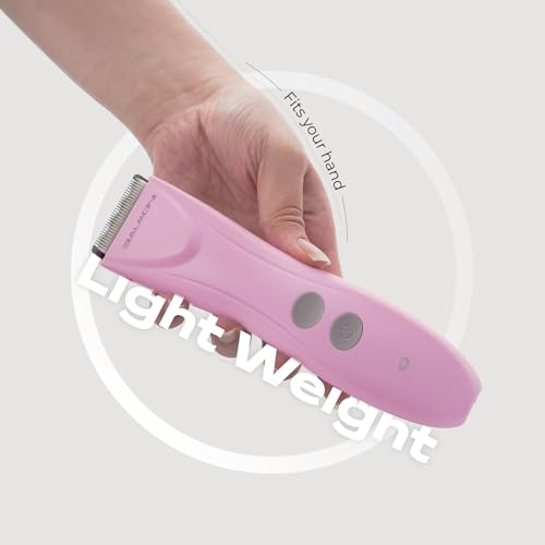 Cordless Pet Grooming Kit for Dogs & Cats, Quiet & Powerful Motor Paw & Face Trimmer, Lightweight Clipper, Dopamine Pink, Parent (Single-Dopamine Pink)