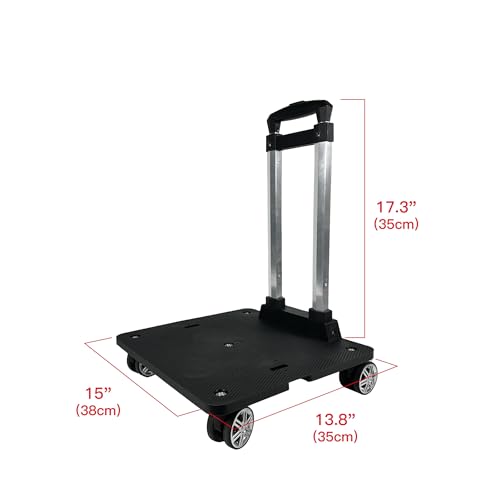 Mr. Peanut's Spinner Wheelbase Luggage Cart, Adding Rolling Functionality to Bags & Pet Carriers