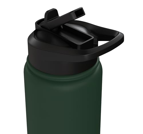 Crazy Ferret Owner Women Ferrets Stainless Steel Insulated Water Bottle - color: Dark Green