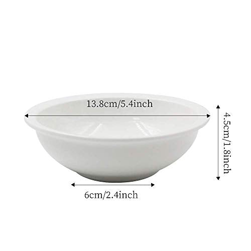 2-Pack Ceramic Pet Bowls for Cat and Dog - Food & Water Dish Set, Made of Food-Safe Bone China, Easy Clean & Dishwasher Safe, Ideal for Multiple Pets or Replacement