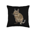 Funny Degu Octodon Degus Accessory Rodent Saying Throw Pillow - size: 16x16
