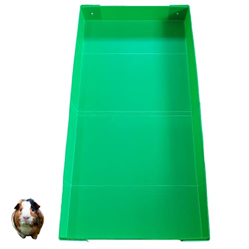 Corrugated Plastic Cage Liner Base for Guinea Pig C&C Cage - for use with 13.8" Grids ONLY! NOT Measured by Feet- Used with Grid Cages for Guinea Pigs, Hedgehogs, and Rabbits (2x3, Green) - color: Green, size: 27.5"L x 41.0"W x 6.0"H