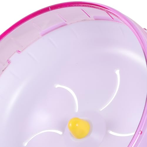 SHINEOFI Silent Hamster Wheel Hamster Running Wheel Exercise Toy for Small Animals Plastic Pet Exercise for Hamsters Gerbils and Hedgehogs 6.88 X 6.88 X 2.75 in