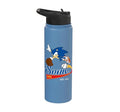 Sonic the Hedgehog - Sonic Baseball Est. 1991 Stainless Steel Insulated Water Bottle - color: Light Blue