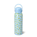 Swig Life 32oz EZ Fill Water Bottle with Straw Lid, Lemon Meringue | Leakproof Lid - Double Wall Insulated Stainless Steel - Lid, Straw & Lock - Cup Holder Friendly - Dishwasher Safe - color: Lemon Meringue, size: 32 Ounces
