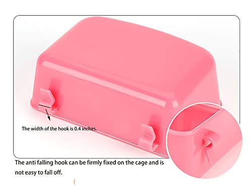 Rabbit Feeder Waterer Chicken Guinea Pig Cage Bowl Food Water Hanging Watering Container Feeding Dish Coop Cup Treats Drinker for Pigeon Dove Puppy Cat Bird Bath Basin Hamster Bed (Pack of 3) - size: 15 oz cage bowl Pack of 3