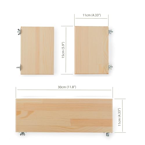 Wooden Cage Accessories for Small Pets, Shelves and Platforms for Chinchillas, Hamsters, Degus, Rats and Birds