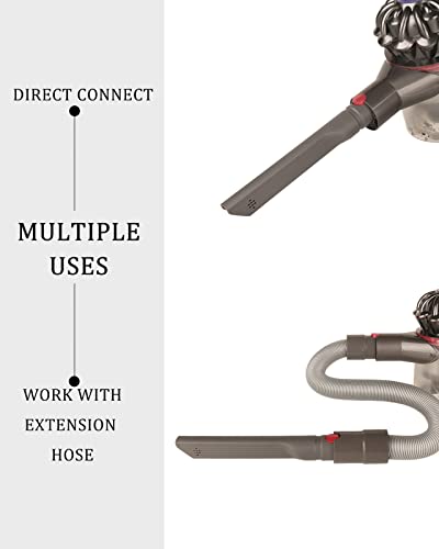 Fulllclean Crevice Tool Attachment Compatible with Dyson Cordless Vacuum | Compatible with Gen5 V15 V15s V12 V11 V10 V9 V8 V7 Vacuum Cleaner Accessories Replacement Parts Brush Nozzle