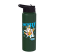 Sonic the Hedgehog - Ski Flying Tails Stainless Steel Insulated Water Bottle - color: Dark Green