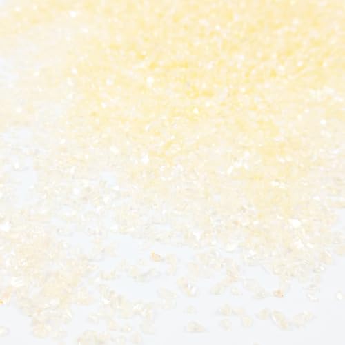 Crushed Glass Glitter, Broken Stones Shattered Glass Chips for Resin Art Crafts, Epoxy Resin Supplies, Geod Painting, DIY Art Projects, Jewelry Making, 2-4mm, 200g/7oz (Orange Yellow) - color: Orange Yellow