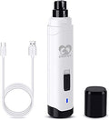 Casfuy Dog Nail Grinder Upgraded - Professional 2-Speed Whisper-Quiet Electric Pet Nail Trimmer Painless Paws Grooming & Smoothing for Small Medium Large Dogs & Cats (White) - color: A-White