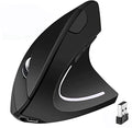 Ergonomic Mouse, High Precision Vertical Wireless Mouse, Rechargeable 2.4GHz Optical Vertical Mice, 3 Adjustable DPI 800/1200/1600 DPI, for Laptop, PC, Computer etc, Specially for Right-handers - color: Black - Right hand - rechargeable