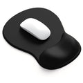 Ergonomic Mouse Pad with Gel Wrist Support, Comfortable Wrist Rest Mousepad with Non-Slip PU Base for Pain Relief, Desk, Home & Office(Black) - color: Black