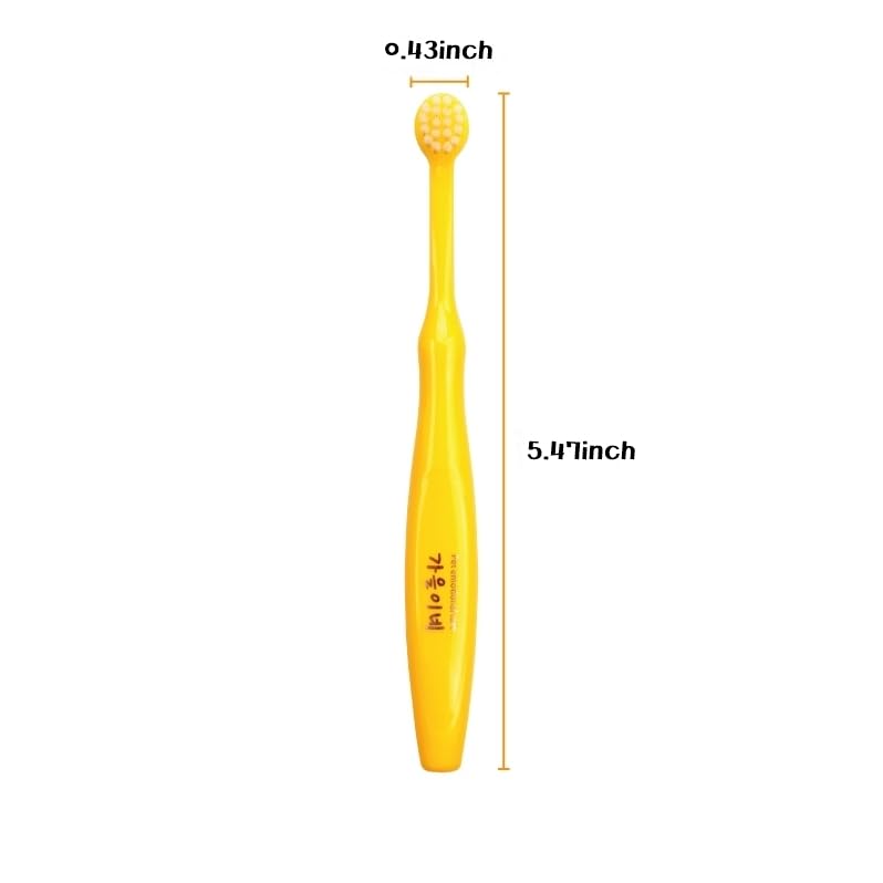 Tiny Small and Medium Dog Toothbrush Made in Korea Brush Bristles That are Soft and Do Not Irritate Your Dog’s Gums Small Toothbrush Grip and Excellent Tartar Removal (4pcs)