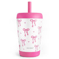SANDJEST Coquette Bows Insulated Sippy Tumbler 12 Oz, Gift for Birthday, Christmas & Back to School - color: Bow 3