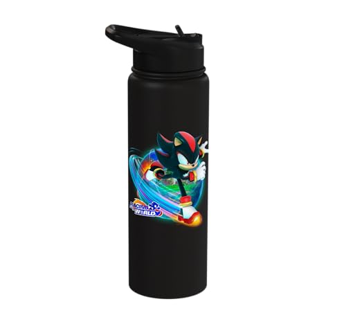 Sonic the Hedgehog - Racing Around the World Shadow Stainless Steel Insulated Water Bottle - color: Black