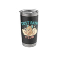 Dust Bath Club Funny Degu Scene Stainless Steel Insulated Tumbler - color: Black