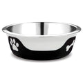 Thermocool Insulated Stainless Steel Pet Bowl - 32 Oz (Large) Non-Slip Feeding Dish Reduces Sliding & Spills, Keeps Water Cold & Food Warm, Dishwasher Safe (Black) - color: Black, size: Lg 32 Oz