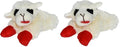 Multipet Lamb Chop Dog Plush Toy-Squeaky Toy for All Dogs - Extra Soft Plush - Stuffed Animal Dog Toy for Cuddling & Playing - Cute Pet-Toy (6", Cream) (Pack of 2) - size: 6" (Pack of 2), style: White