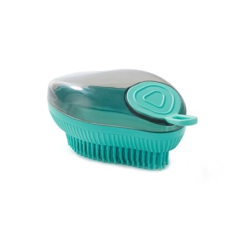 1Pcs Blue Pet Silicone Bath Dog Brush for Shedding,Cat Bushes for Indoor Cats Cleaning Massage