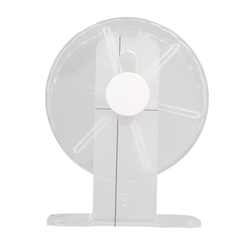 Hamster Exercise Wheel, Clear Acrylic Wheel with Stand for Small Animals (S) - size: S, style: small /