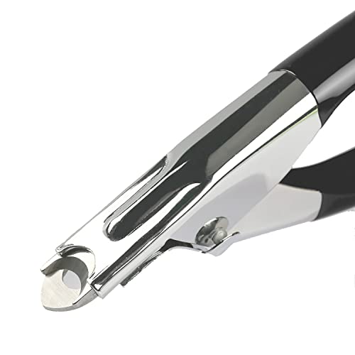 Dog Cat Pets Nail Clippers, Professional Pets Claw Trimmer with Free Nail File, Sharp Stainless Steel Blade, Sturdy Non Slip Handles - for Safe, Professional at Home Grooming - color: Black