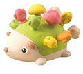 Interactive Montessori Hedgehog Toy with Colorful Mushroom Pegs, Educational Toddler Learning Toy. - color: Green