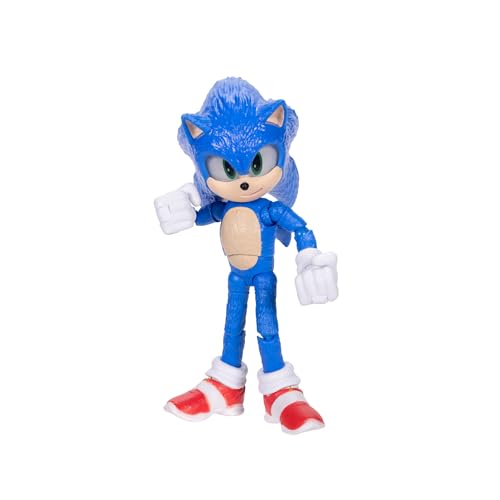 Sonic The Hedgehog Sonic 3 Movie 5" Action Figures: Sonic with Emerald Wave #3 | Sonic The Hedgehog Movie 5 Inch Action Figure Wave 3 - Sonic with Emerald - color: Sonic With Emerald