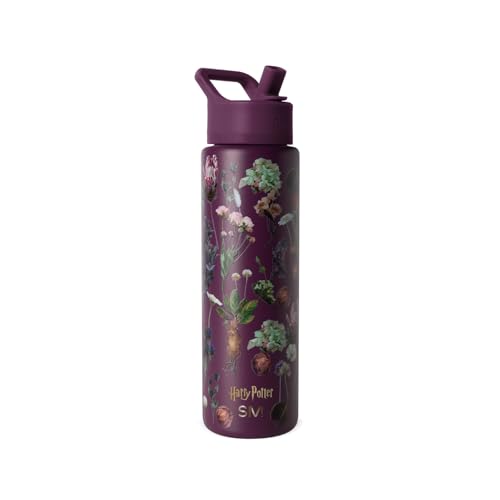 Simple Modern Harry Potter Water Bottle with Straw | 30oz | Herbology | Summit Stainless Steel Water Bottles, Insulated Metal Cup | Leak Proof for School, Gym, Travel, Sports | Herbology - color: Harry Potter: Herbology, style: 30oz Water Bottle