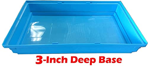 5-Floors Large Twin Tower Syrian Hamster Rodent Gerbil Mouse Mice Rat Home Cage with Crossover Tube Tunnel Expansible and Customizable with Hide House Running Wheel Food Dish Water Bottle - color: Blue