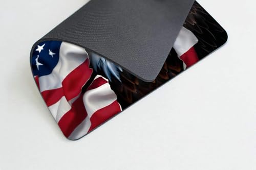 American Eagle Flag Mouse pad Customized Mousepad Non-Slip Rubber Base Mouse Pads for Computers Laptop Office Desk Accessories Mouse pad - color: American Eagle Flag