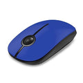 VssoPlor Wireless Mouse, 2.4G Slim Computer Laptop Mouse, Black Blue | Portable Mouse, Plug & Play USB Nano Receiver, Quiet Silent Optical Mice for Notebook, PC, Laptop, Computer, Windows, Mac - color: Black Blue