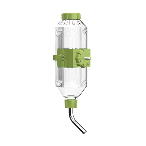 Pet Water Bottle [L24, 24oz] Hanging Dog Water Dispenser Kennel Plastic Drinker Kettle Feeder BPA Free Cage Crate Hutch Puppy Cat Rabbit (Large Rabbits-Cats-Small & Medium Dogs) - size: 24oz (Large Rabbits-Cats-Small & Medium Dogs)