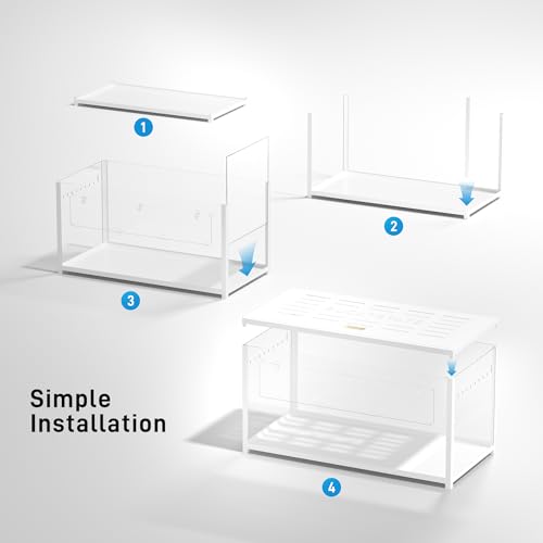 BUCATSTATE Hamster Cage 2.0, Large Hamster Enclosure (39in, White) | Stackable 5.4 ft² Large Habitats with Deep Beddiing Base, Sturdy Aluminum Frame, Front and Top Access, Easy Assemble - color: White, size: 39.3"L x 19.7"W x 20.6"H