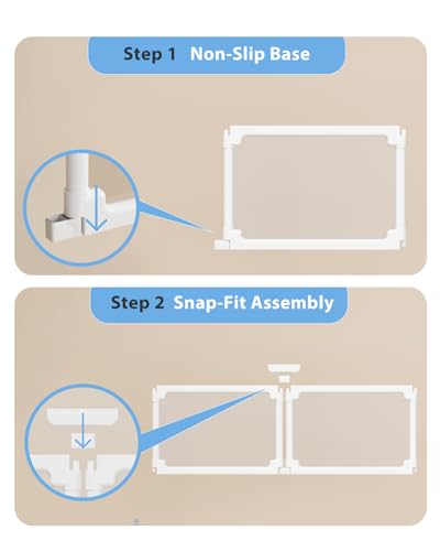 BUCATSTATE Acrylic Guinea Pig Cages 15.8"H, 7.8 sq ft Large Guinea Pig Playpen, Tool-Free Rabbit Cage Indoor, Small Animal Playpen with Door for Bunny, Piggies, Chicks (47"L x 24"W x 16"H, 6 Panels) - style: 6 Panels