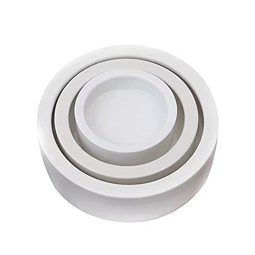 Reptile Food Water Bowl, 2 pcs Ceramic Mealworm Bowl, Large | Anti-Escape, Reptile Water Feeder ,Worm Dish for Lizard Gecko Bearded Dragon - size: Large