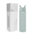 Simple Modern Water Bottle with Straw Lid Vacuum Insulated Stainless Steel Metal Cup Bottles | Reusable Leak Proof BPA-Free Flask for Gym, Travel, Sports | Summit Collection | 22oz, Sea Glass Sage | Summit Stainless Steel Water Bottles, Metal Cup | Leak P