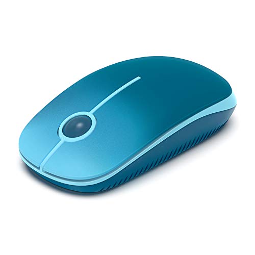 VssoPlor Wireless Mouse, 2.4G Slim Computer Laptop Mouse, Gradient Blue | Portable Mouse, Plug & Play USB Nano Receiver, Quiet Silent Optical Mice for Notebook, PC, Laptop, Computer, Windows, Mac - color: Gradient Blue