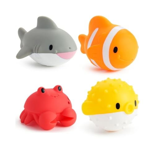 Munchkin Bath Toy Squirts, Ocean Sea Animal | 9 Months and Up | 16 Pack | For Babies and Toddlers - size: 16 Pack, style: Ocean