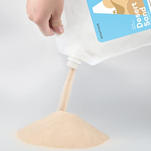 BUCATSTATE Hamster Sand, No-Dust 3.3LB Chinchilla Dust Bath with Pour Spout, 100% Natural Desert Bathing Sand for Syrian Hamster Gerbil Rat Mice Small Animals (Fine Sand) - color: Fine Sand, size: 3.3LB