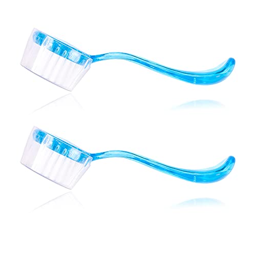 2 Pack Hedgehog Bath Brush Guinea Pig Massage Comb for Hamster Rats | Cleaning Supplies, Ferrets, Chinchilla - color: Blue