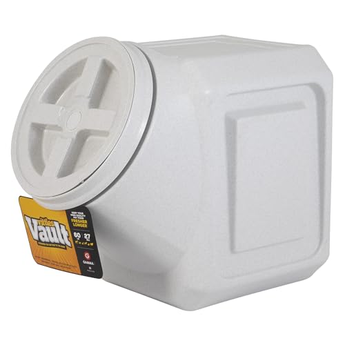 Gamma2 Vittles Vault Stackable Dog Food Storage Container with Sealing Lid, Up to 60 lbs Dry Pet Food Storage Container, USA-Made - [14.5" L x 19" H] | Made in USA, sealing lid keeps dry meals fresh and pests out, 14.5 x 19 inches, durable pantry bin, eas