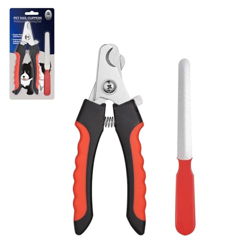 4.72 inch Dog Nail Clippers for Small Dogs with Free Nail File | Ultra Sharp Stainless Cat Nail Clippers with Guard for Dogs, Cats, Rabbits and Guinea Pigs (B Style) - color: Small Style B