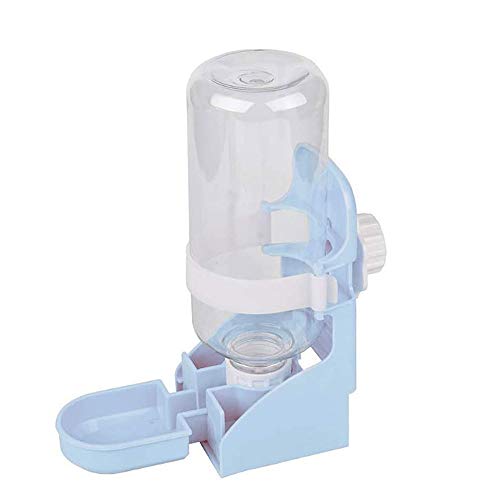 17oz Rabbit Water Bottle, Guinea Pig Water Bottle, Hanging Automatic Small Animal Bowl for Bunny Chinchilla Hedgehog Ferret Hamster - color: Blue