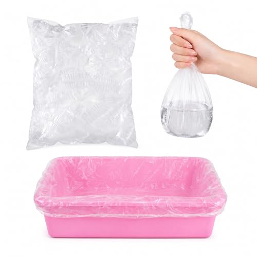 50 Pcs Disposable Plastic Cage Tray Liner Bags for Small Pets | Leak-Resistant Cage Liners for Rabbits, Guinea Pigs, Hamsters & Chinchillas – Simplify Bedding & Waste Cleanup.