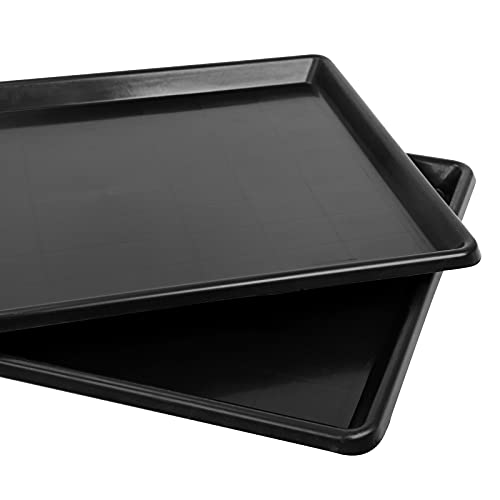 2pcs 31.9"x22.8" Replacement Tray for Dog Crate Plastic Cage Bottom Pan Multi-Purpose Boot Mat Shoe Tray Indoor Outdoor Waterproof, Dog and Cat Rabbit Food Bowls Floor Liners - size: 2Pcs 31.9"x22.8"