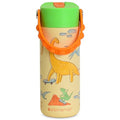 Elemental Insulated Kids Water Bottle, Stainless Steel Water Bottle with Straw Lid & Pop-It Handle, Leak-Proof Water Bottles for School, Boys or Girls, Travelling and Sports, 18oz - Skater Dinos - color: Skater Dinos